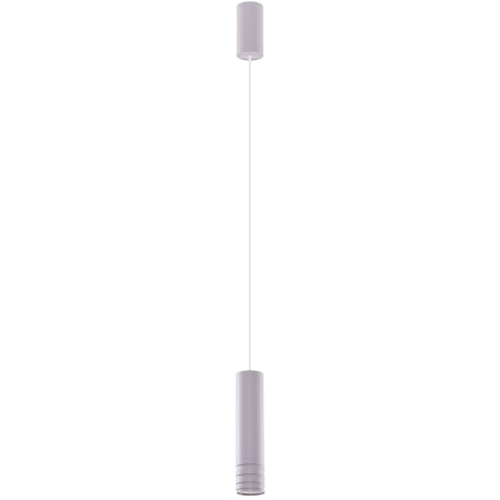 Biała lampa wisząca tuba regulowana wysokość AZ3129 z serii LOCUS