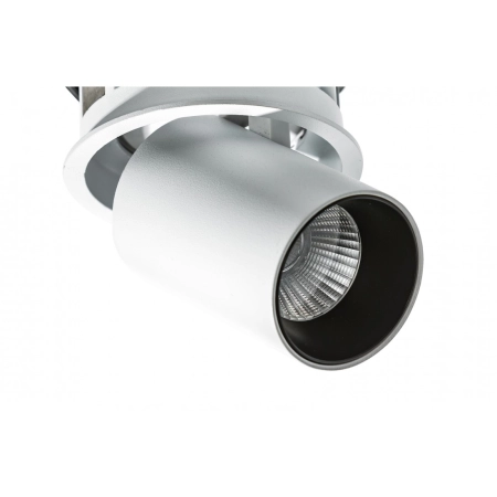Biała oprawa podtynkowa ruchomy reflektor LED AZ3396 z serii LUNA 3