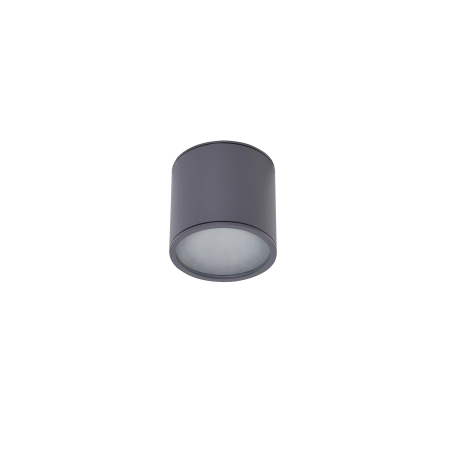 Szara łazienkowa lampa natynkowa spot tuba downlight AZ4057 z serii ALIX