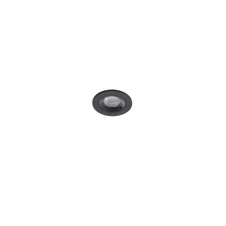 Czarna oprawa podtynkowa okrągłe oczko do łazienki AZ4139 z serii TITO