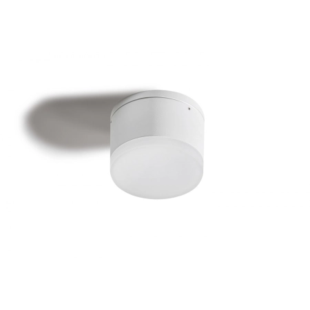 Biała zewnętrzna lampa natynkowa spot LED 3000K AZ4334 z serii APULIA