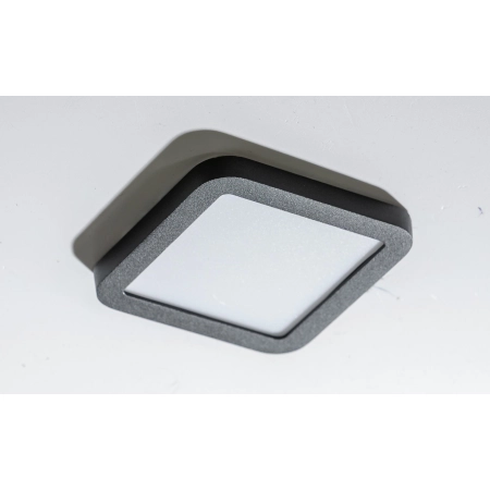 Czarna kwadratowa lampa podtynkowa panel LED AZ4375 z serii SLIM