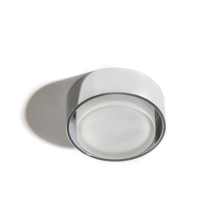 Chromowane okrągłe oczko wpustowe LED łazienkowe AZ4391 z serii KASTORIA