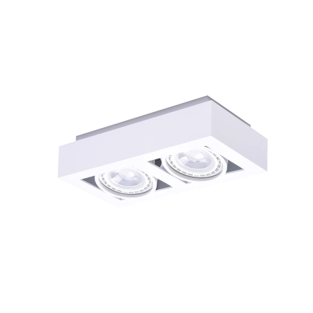 Biały reflektor natynkowy z ruchomymi oczkami AZ4440 z serii NIKEA