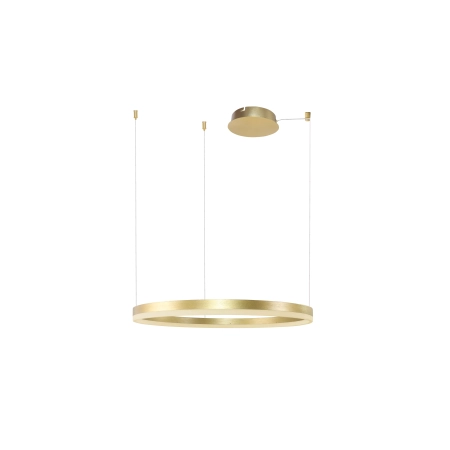 Lampa wisząca brązowe złoto obręcz LED ⌀100cm AZ4964 z serii HALO