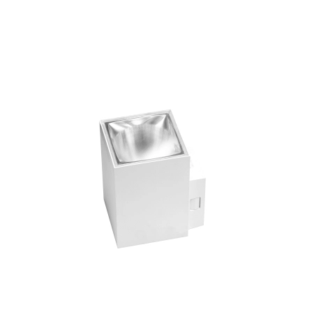 Biały kinkiet elewacyjny, kostka ze światłem LED AZ5230 z serii ROLAND - 2
