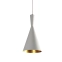 Lampa wisząca w kształcie stożka, biało-złoty zwis AZ1340 z serii VITA