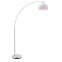 Lampa podłogowa łuk z białym kloszem, do salonu AZ2408 z serii GIO ECO