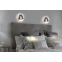 Nowoczesny okrągły kinkiet LED do sypialni nad łóżko AZ3204 z serii FARO - wizualizacja