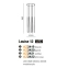 Biała elegancka lampa wisząca LED regulowane tuby AZ3421 z serii LOUISE - wymiary