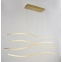 Złota wisząca lampa LED nowoczesne fale do salonu AZ4058 z serii WAVES - 2
