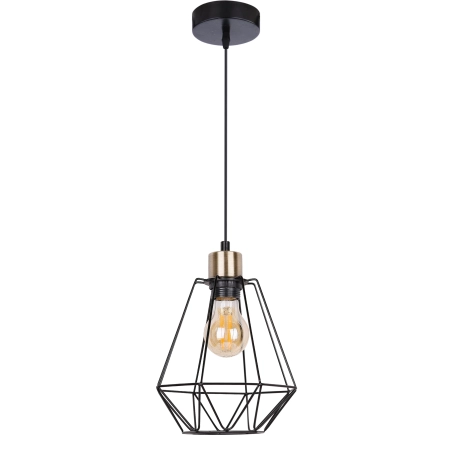 Lampa wisząca z minimalistycznym, drucianym kloszem 31-00262 z serii PRIMO