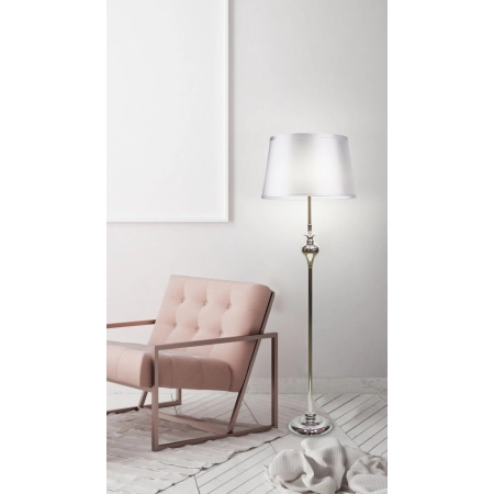 Elegancka lampa podłogowa z abażurem 51-03683 z serii PRIMA 2