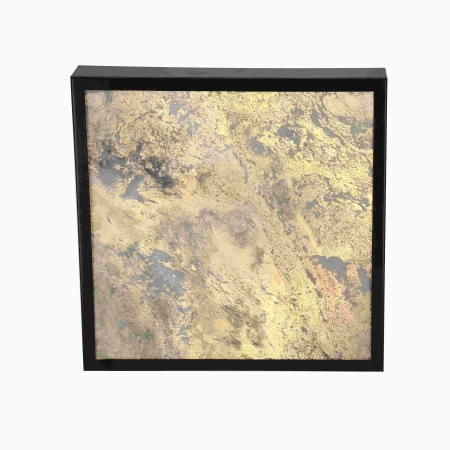 Ledowy, kwadratowy plafon z czarną ramką 10-06691 z serii LUXAN