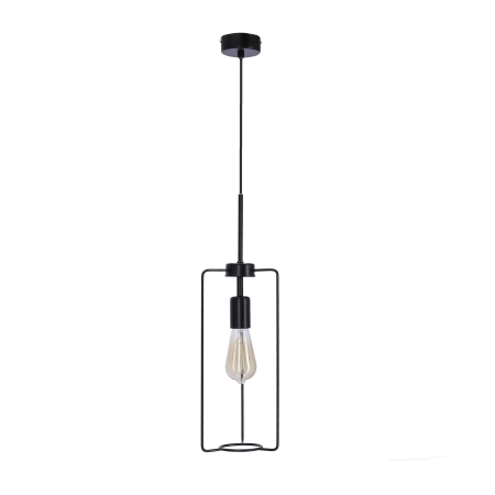 Minimalistyczna, czarna lampa wisząca do jadalni 31-10209 z serii CORD