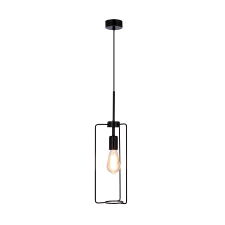 Minimalistyczna, czarna lampa wisząca do jadalni 31-10209 z serii CORD 2