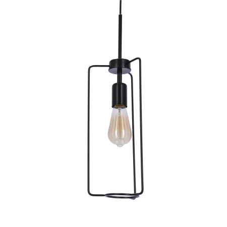 Minimalistyczna, czarna lampa wisząca do jadalni 31-10209 z serii CORD 4