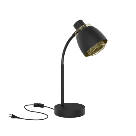 Czarno-złota, elegancka lampka biurkowa 41-13774 z serii ALEKSANDRIA