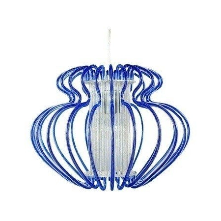 Stylowa lampa wisząca z niebieskim zdobieniem 31-36592 z serii IMPERIA