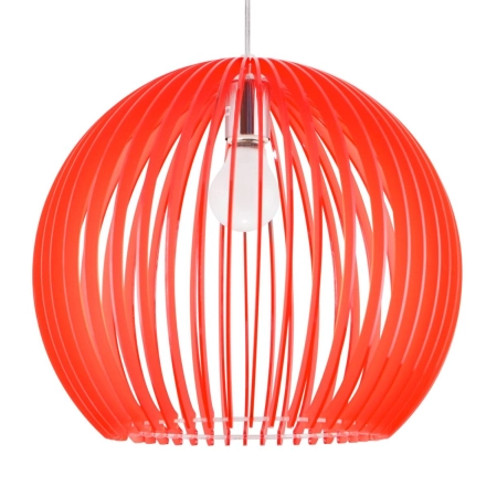 Designerska lampa wisząca z czerwonym kloszem 31-50413 z serii HAGA