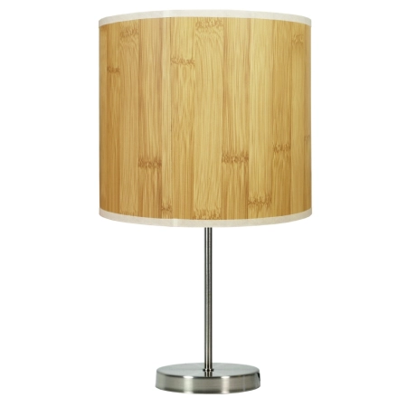 Prosta lampka nocna z abażurem w kolorze drewna 41-56712 z serii TIMBER