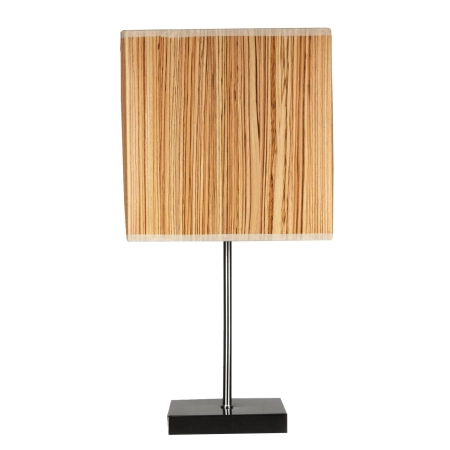 Lampka stołowa z abażurem imitującym drewno 41-57405 z serii CAJMAN