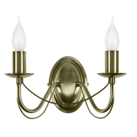 Dwuramienna, świecznikowa lampa ścienna do salonu 22-69156 z serii MUZA