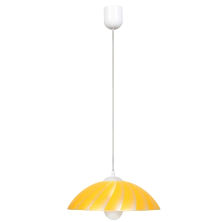 Lampa wisząca z żółtym kloszem, idealna do jadalni 31-76123 z serii KAMILA
