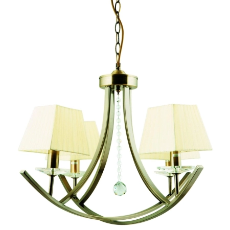 Stylowa, patynowa lampa wisząca do salonu 34-84555 z serii VALENCIA