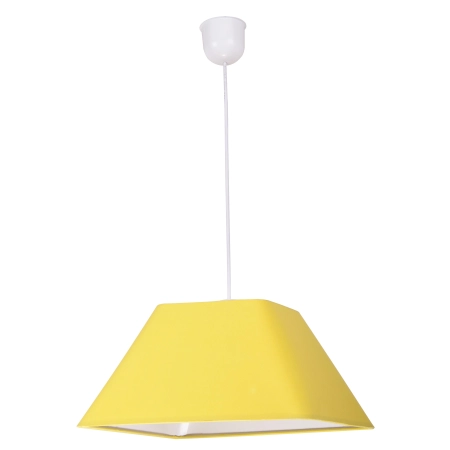 Stylowa lampa wisząca z żółtym, dużym abażurem 31-03270 z serii ROBIN