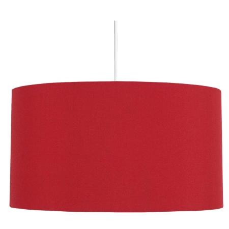 Lampa z czerwonym abażurem na regulowanym zwisie 31-06158 z serii ONDA