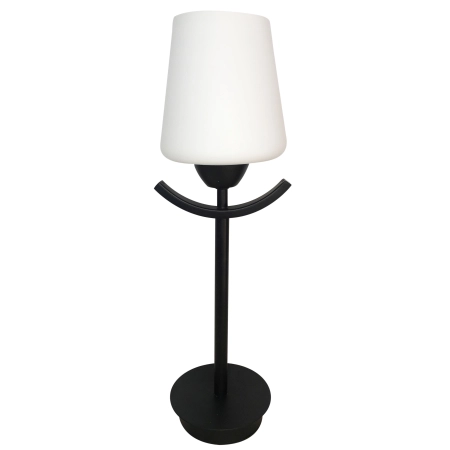 Dekoracyjna lampa stołowa z białym kloszem 41-38852 z serii LONDYN