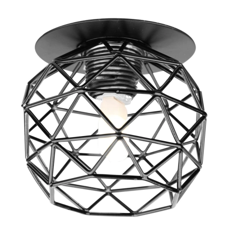 Dekoracyjna lampa podtynkowa w czarnym kolorze 2241135