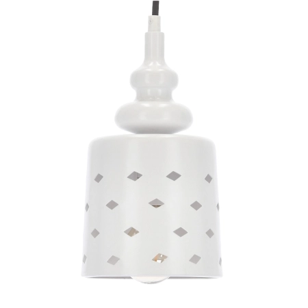 Lampa wisząca z białym, perforowanym kloszem 31-51905 z serii HAMP 3