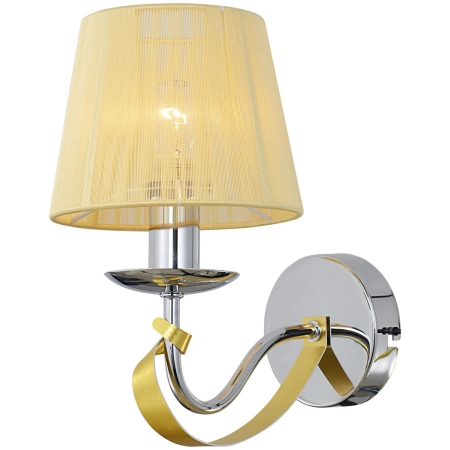 Kunsztowna lampa ścienna ze złotym abażurem 21-55040 z serii DIVA