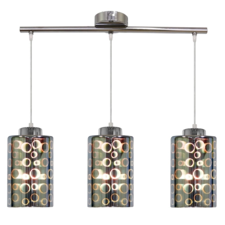 Chromowana lampa wisząca nad stół w kuchni 33-57709 z serii NOCTURNO