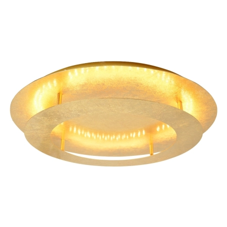 Złota, nowoczesna lampa sufitowa LED ⌀50cm 98-66190 z serii MERLE