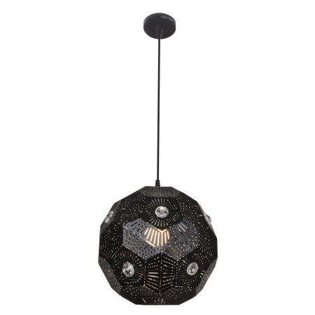 Dekoracyjna, czarna lampa na regulowanym zwisie 31-69764 z serii EUPHORIA