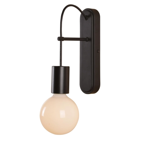Minimalistyczna, czarna lampa ścienna bez klosza 21-70890 z serii ALTO