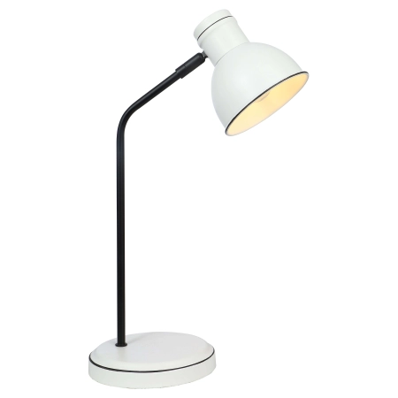 Klasyczna, biało-czarna lampka biurkowa 41-72078 z serii ZUMBA