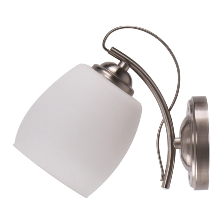 Ponadczasowa lampa ścienna z mlecznym kloszem 21-77028 z serii AMBA