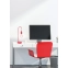 Czerwona prosta lampka stołowa bez klosza LEDEA 50501195 z serii LAREN 2