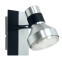 Mała, srebrno-czarna lampa ścienna reflektor 91-07479 z serii SORTHA