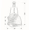 Designerska lampa wisząca z nowoczesnym kloszem 31-21581 z serii BIZO - wymiary
