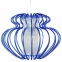 Dekoracyjna, niebieska lampa wisząca do jadalni 31-36561 z serii IMPERIA