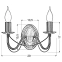 Dwuramienna, świecznikowa lampa ścienna do salonu 22-69156 z serii MUZA - wymiary