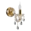 Stylowa, złota lampa ścienna w stylu glamour 21-95742 z serii MARIA TERESA