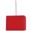 Lampa wisząca z czerwonym, geometrycznym abażurem 31-06066 z serii BASIC