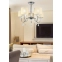 Chromowana, duża lampa sufitowa do salonu 35-11671 z serii ESTERA 2