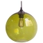 Zielona kulista lampa wisząca z żarówką w zestawie 31-29546 z serii EDISON
